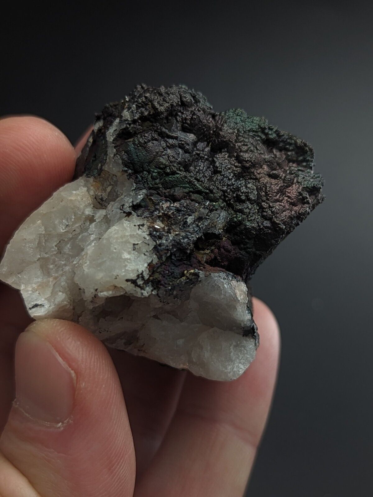 Turgite, Iridescent Hematite, Goethite, Graves Mountain, Georgia, USA, Old Stock