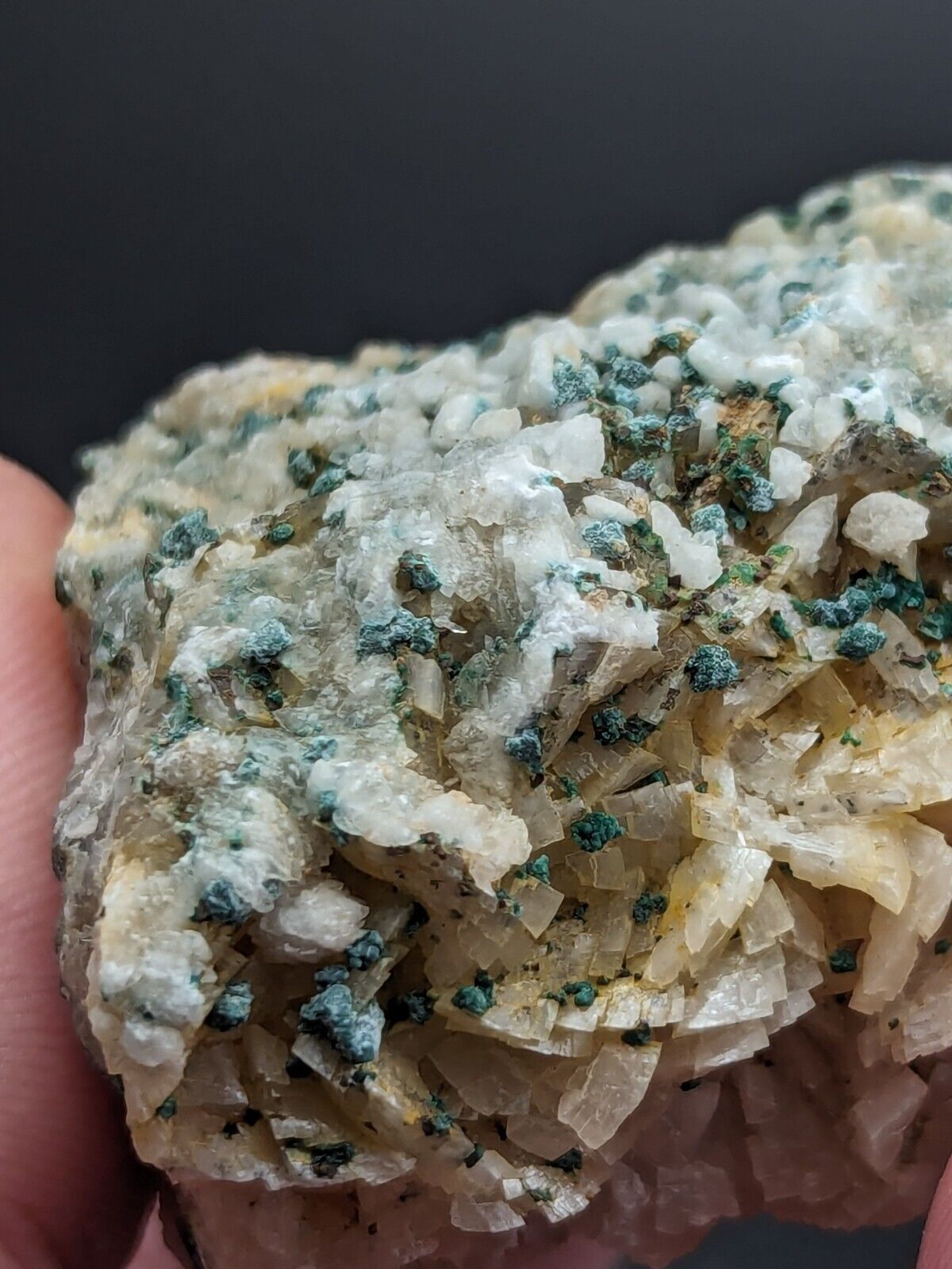 Very Rare, Aurichalcite and Selenite, Red Cloud Mine, Rush, Marion Co.  Arkansas