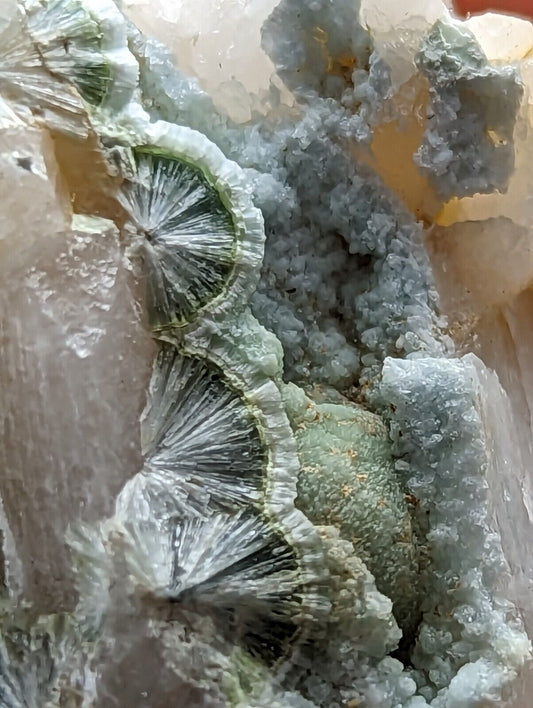 Rare Wavellite in Quartz- Fantastic Old Stock- Mauldin Mountain, Arkansas