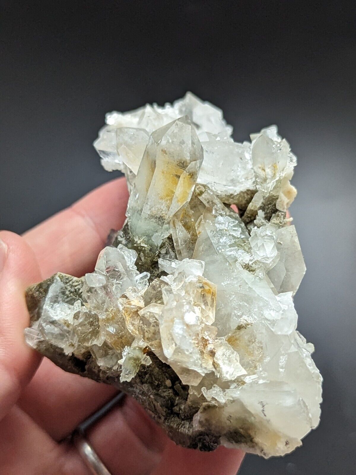 Fantastic Green Chlorite Quartz Crystal, North of Willis Mine, Paron, Arkansas