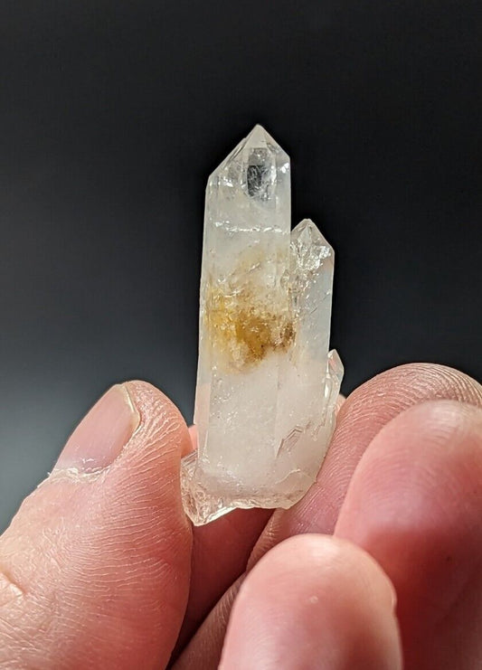 Arkansas Quartz Crystal Point w/ Sand Inclusions, Montgomery Co, Arkansas USA