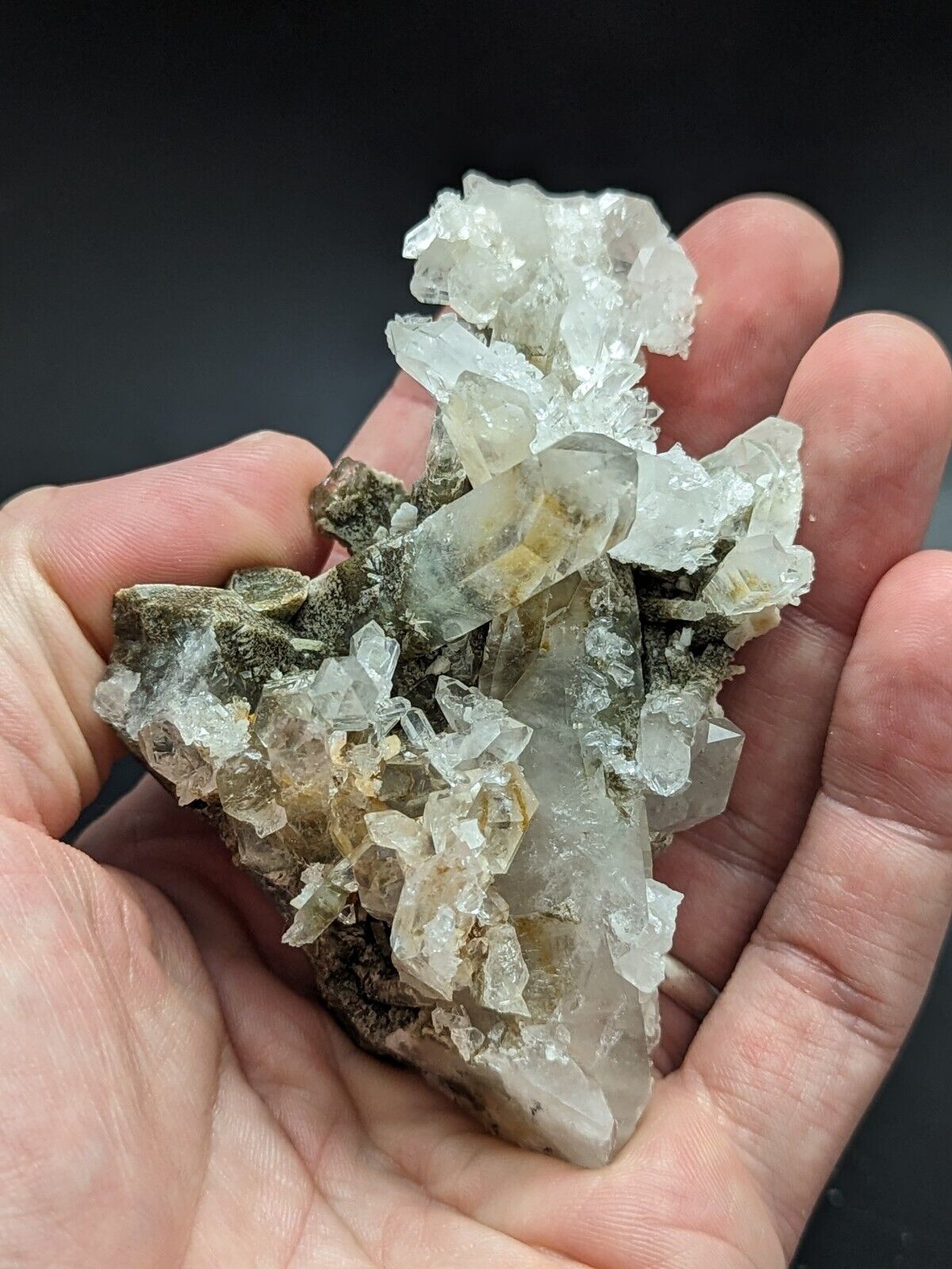 Fantastic Green Chlorite Quartz Crystal, North of Willis Mine, Paron, Arkansas