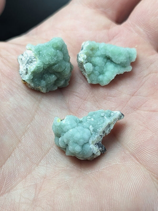 Set of 3 Wavellite - Fantastic Old Stock - Mauldin Mountain, Arkansas, ooak