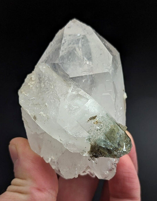 Fantastic Green Chlorite Quartz Crystal, North of Willis Mine, Paron, Arkansas