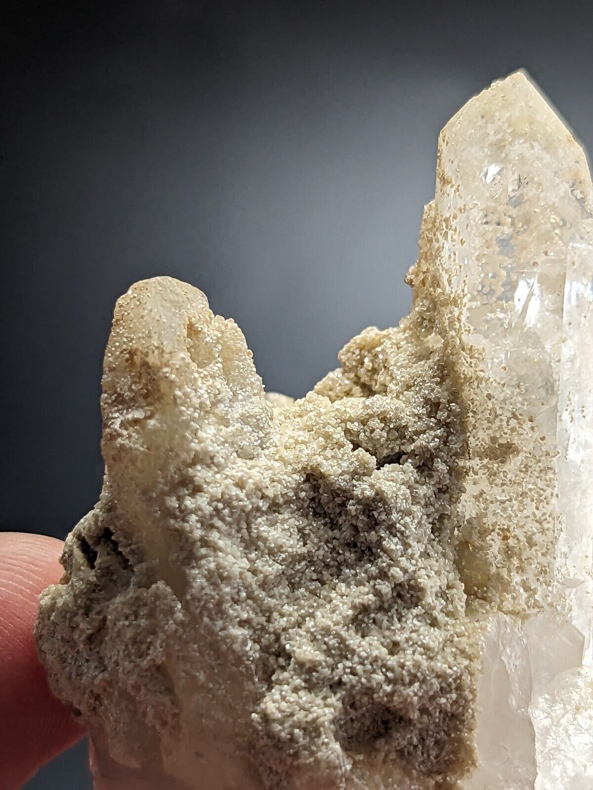 Amazing Jeffrey Quarry Quartz Crystal + Cookeite, Ultra Rare, Arkansas Old Stock