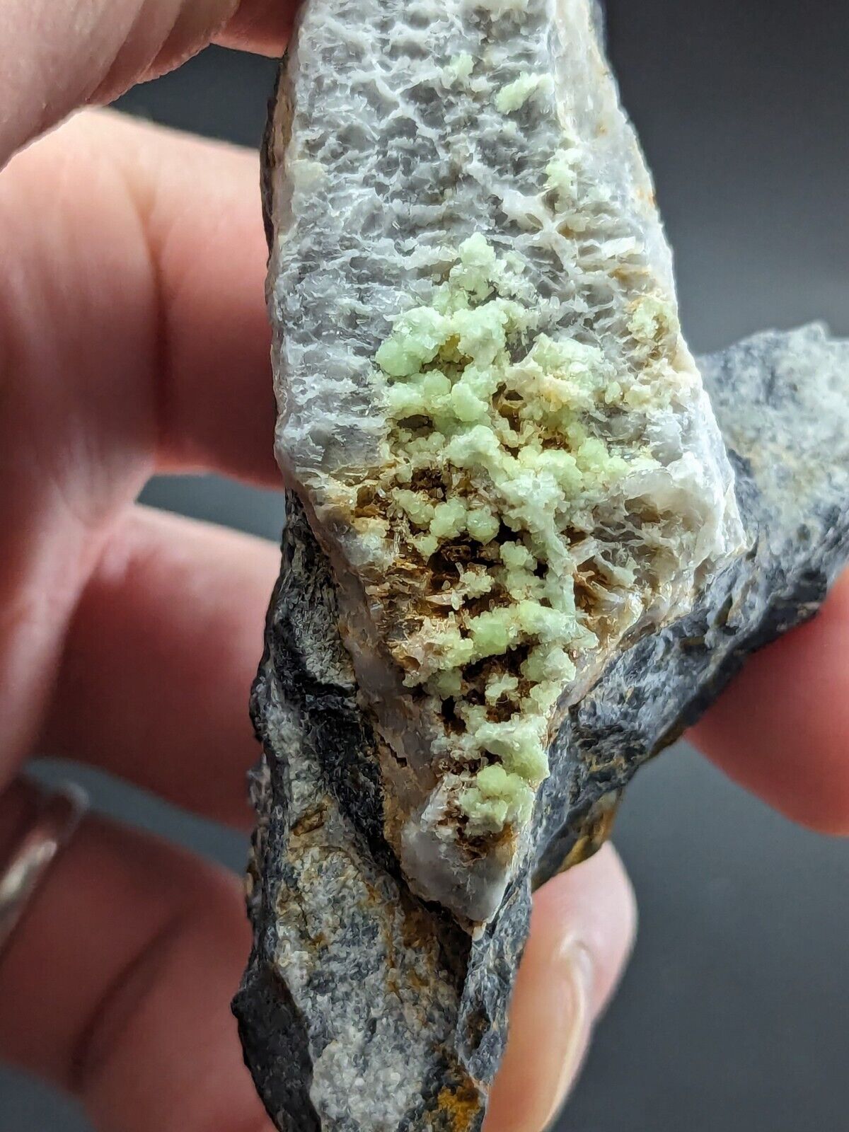 FluorWavellite - Rare! Intermixed With SiO2- Mauldin Mountain, Arkansas, ooak