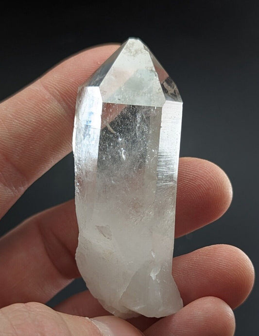 Old Stock Clear Quartz Crystal Point - Montgomery County, Arkansas, ooak