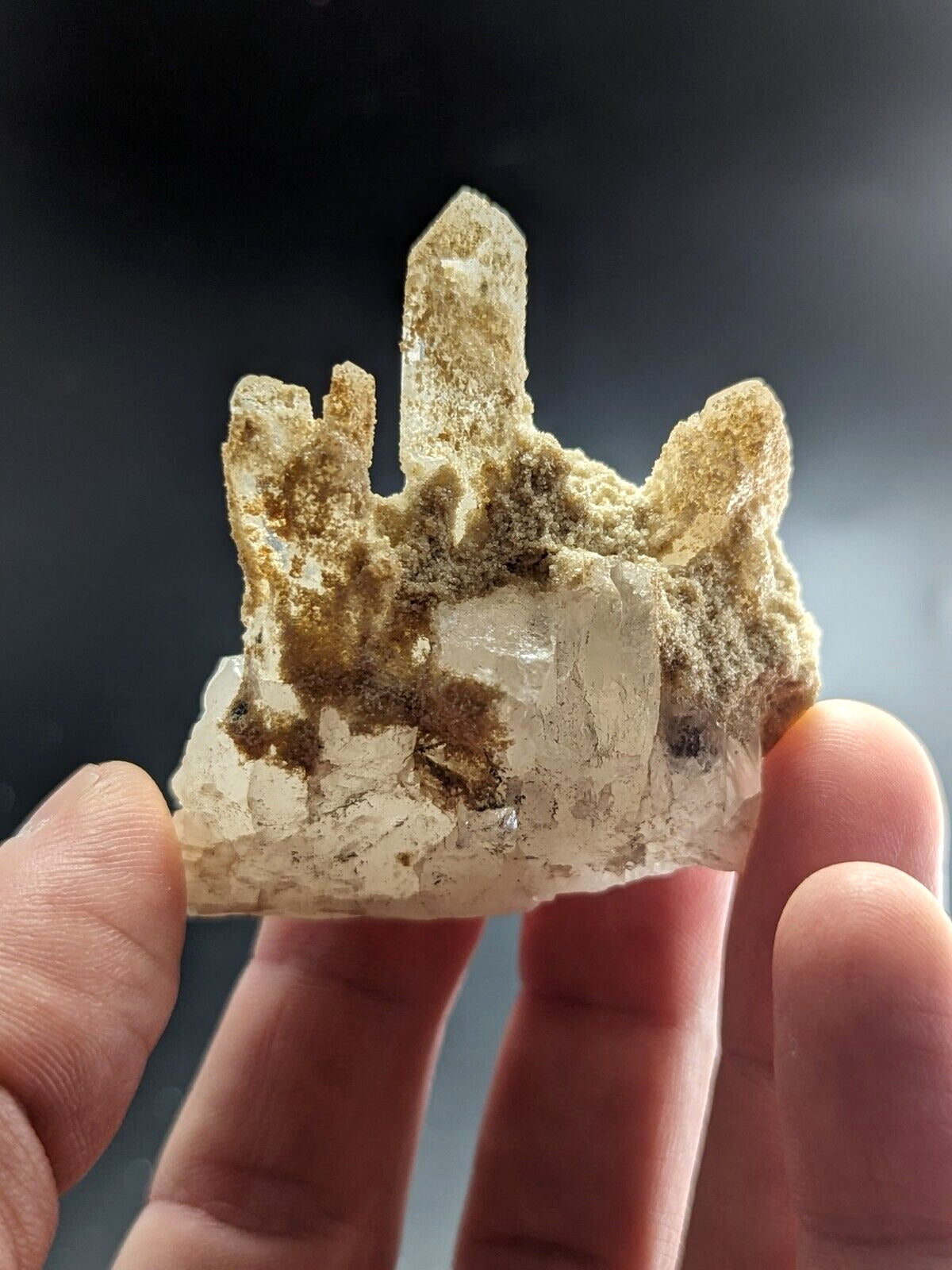 Amazing Jeffrey Quarry Quartz Crystal + Cookeite, Ultra Rare, Arkansas Old Stock